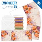 Stitch and Do - Embroidery Cards 25 - Orange Roses