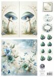 Fairybells - Blauw C - Combi knipvel voor pop-up en decoupage