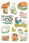 Herma 5419 - Stickers boerderijdieren - 3 vellen - 36st