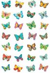 Herma 6819 - Stickers vlinders glitter - 1 vel - 28st