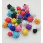 Mega Glitter Pompom set - Assortie 1.5cm en 2cm - 33st