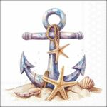 13320715 Decoupage servetten - Rusty Anchor - 5st