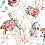 13318390 Decoupage servetten - Sea Animals - 5st