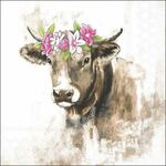 13320910 Decoupage servetten - Berta de koe - 5st