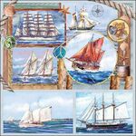 13318340 Decoupage servetten - Sail Away - 5st
