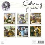 Fairybells - Kleurplaten 20x20cm met ingekleurd voorblad - Set 5