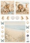 Fairybells - Beige B Strand - Combi knipvel voor pop-up en decoupage