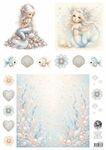 Fairybells - Blauw B Zee - Combi knipvel voor pop-up en decoupage