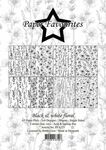 Paper Favourites - Paperpack - Black & White Floral - A5