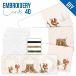 Stitch and Do - Embroidery Cards 40 - Christmas Squirrel