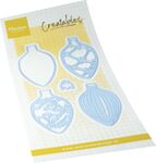 Marianne design Lr0968 Creatable - Christmas baubles (oval)