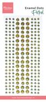 Marianne design Pl4543 Enamel dots - Petrol - 198 dots, 3 maten