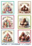 Knipvel - Barto Design - Happy Birthday Cupcakes - A4