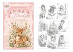 Mabel & Moss Woodland Friends - Grayscale Coloring Book