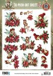 Uitdrukvel - BB - Fairy Christmas - Poinsettia 