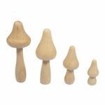 Rayher - Houten Paddenstoelen - 5-11,4cm - 4st