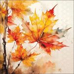 Decopage servetten - Vibrant leaves - 5st