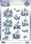 Knipvel - BB - Blue Christmas - Christmas Lanterns