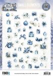 Knipvel - BB - Blue Christmas - Small Elements 