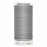 Gutermann polyester Naaimachinegaren 500m kleur 38 Zilvergrijs