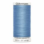 Gutermann polyester Naaimachinegaren 500m kleur 143 Licht jeansblauw