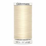Gutermann polyester Naaimachinegaren 500m kleur 414 Naturel / ecru