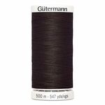 Gutermann polyester Naaimachinegaren 500m kleur 696 Donkerbruin