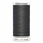 Gutermann polyester Naaimachinegaren 500m kleur 702 Donkergrijs