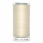 Gutermann polyester Naaimachinegaren 500m kleur 802 Vanille / naturel