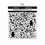 Stamperia Media Stencil Christmas Ribbons & Gingerbread