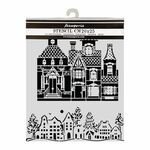 Stamperia - Media Stencil - Christmas House - 20x25cm