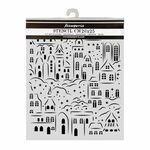 Stamperia - Media Stencil - Christmas Village - 20x25cm