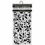 Stamperia - Media Stencil - Christmas Holly & Leaves