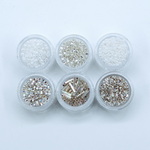Matsuno Rocailles mix set - Sparkles zilver - 45gr