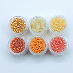 Matsuno Rocailles mix set - Sunshine yellow/orange 45gr