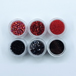 Matsuno Rocailles mix set - Allure zwart/rood - 45gr