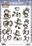 Uitdrukvel - BB - Whimsical Christmas - Snowmen