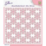 Nellie's Choice - Mixed Media Stencil - Snowflakes 4K