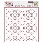 Nellie's Choice - Mixed Media Stencil - Hearts & Dots 4K