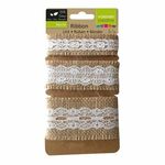 Vaessen Creative - Jute band/kant - 25/35/50mm - 3x 1mtr