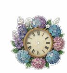 Diamond Painting - Acrylhanger - Klok met bloemen 01