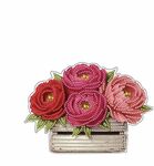 Diamond Painting - Acrylhanger - Kist met bloemen 02