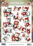 Knipvel - BB - Furry Christmas Friends - White Fox