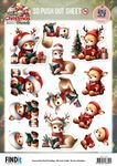 Uitdrukvel - BB - Furry Christmas Friends - Deer
