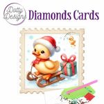 Dotty Designs - Diamonds Cards - Sledding Christmas Duck