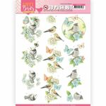 Uitdrukvel - Jeanine's Art - Happy Birds - Blauwe Dans 