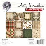 Art Journaling & Card Making Backgrounds - Kerst rood