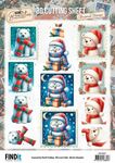 3D Knipvel - BB - Christmas Stamps - Winter Friends