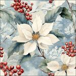 Decoupage servetten - Winter Poinsettia - 5st
