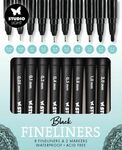 Studiolight - Fineliners Black 8+2 - Consumables nr. 01